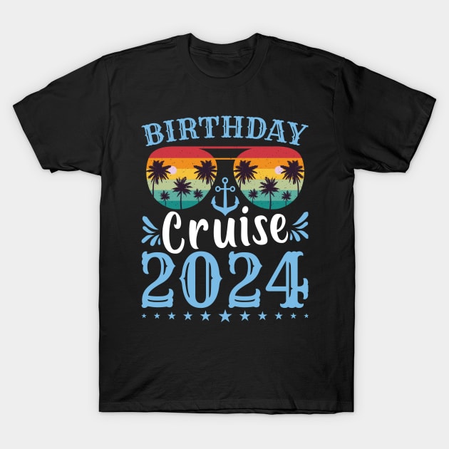 Birthday Cruise Squad Birthday Party Tee Cruise Squad 2024 T-Shirt by Sowrav